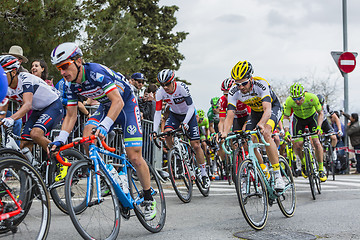 Image showing The Peloton in Barcelona - Tour de Catalunya 2016