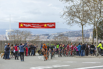 Image showing The Peloton in Barcelona - Tour de Catalunya 2016