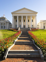 Image showing Virginia State Capital Building Downtown Urban Center Richmond