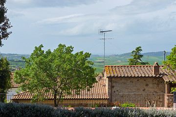 Image showing Shot of typical Tuscany buildings