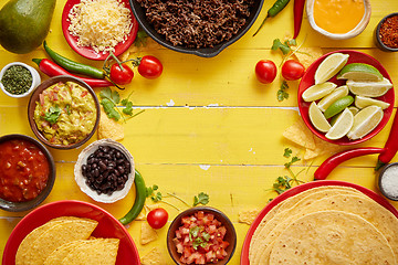 Image showing Delicious Chilli con Carne ingredients waiting to be prepared