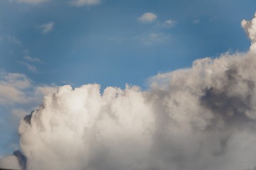 Image showing Blue sky background with white clouds