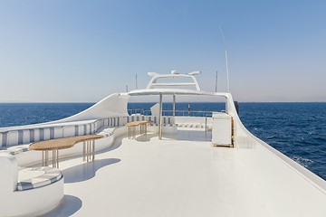 Image showing Relaxing area of luxury yacht