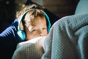 Image showing Listening to the music