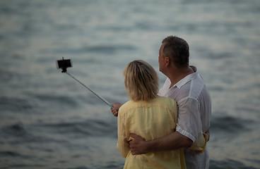 Image showing A sea-selfie