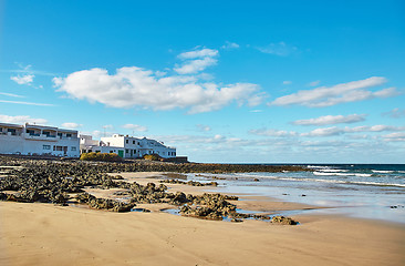 Image showing urban landscape of Lanzarote island