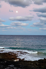 Image showing Sunset in Lanzarote island