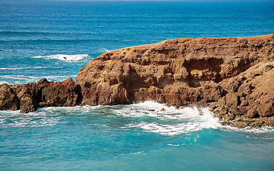 Image showing waves of Atlantic ocean