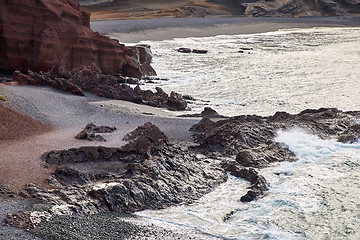 Image showing Beautiful landscape of Lanzarote Island