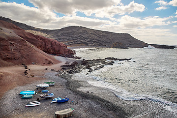 Image showing Beautiful landscape of Lanzarote Island