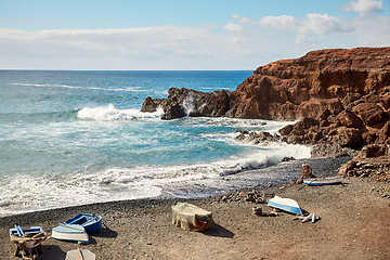 Image showing Beautiful landscape of Lanzarote Island