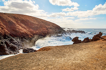 Image showing Beautiful landscape of Lanzarote Island