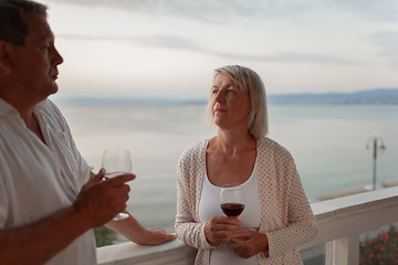 Image showing Romantic evening for mature couple