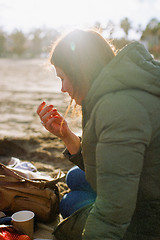 Image showing A roadside picnic