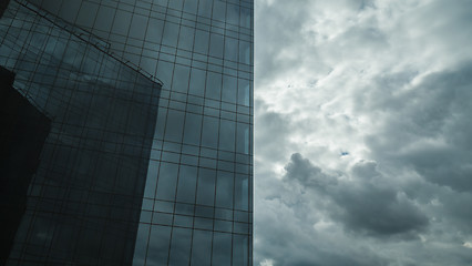 Image showing Skyscraper and overcast sky