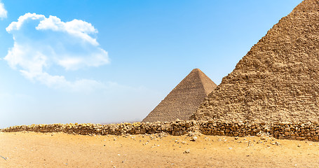 Image showing  Giza and desert