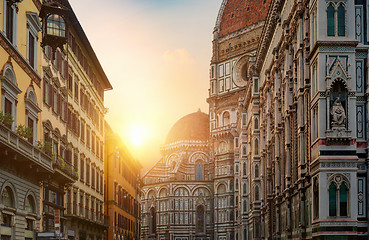 Image showing Morning sun and basilica