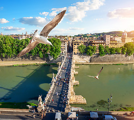 Image showing Tiber in Rome