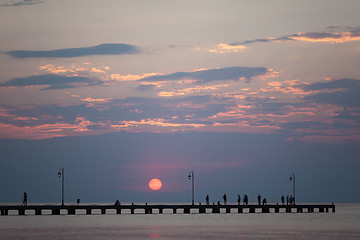 Image showing A city pier