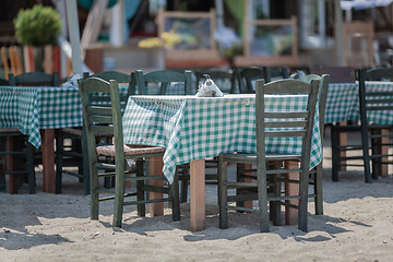 Image showing A beach cafe