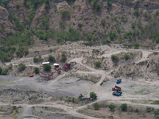 Image showing Arial photo of quarry