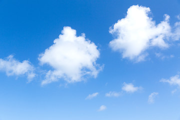 Image showing blue sky and clouds view