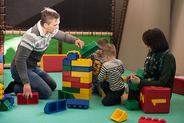 Image showing parents having fun with kids