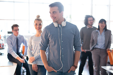 Image showing Portrait of young casual businessman