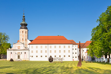 Image showing The Cistercian monastery Kostanjevica na Krki, Slovenia, Europe.