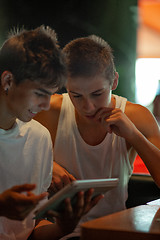 Image showing Teenagers in their habitat