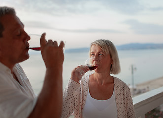 Image showing One more sip before sunset