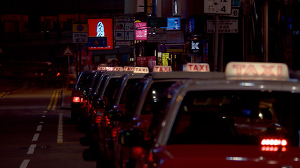 Image showing A taxi roost