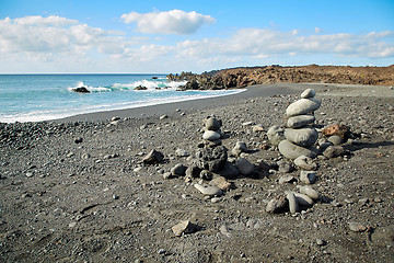 Image showing Beautiful landscape of Lanzarote Island