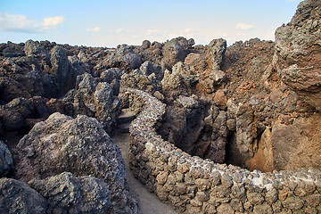 Image showing Los Hervideros, Lanzarote Island, Canaries