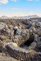 Image showing Los Hervideros, Lanzarote Island, Canaries