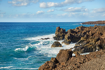 Image showing Beautiful landscape of Lanzarote Island