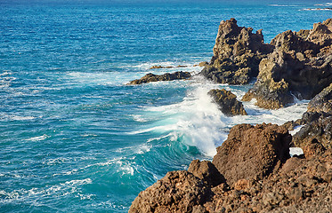 Image showing Beautiful landscape of Lanzarote Island