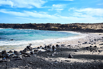 Image showing Landscape of Lanzarote Island, Canaries