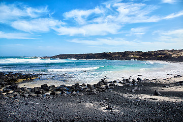 Image showing Landscape of Lanzarote Island, Canaries