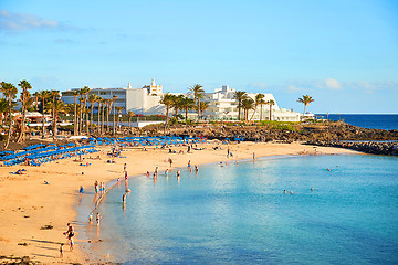 Image showing Panoramic view of Playa Blanca