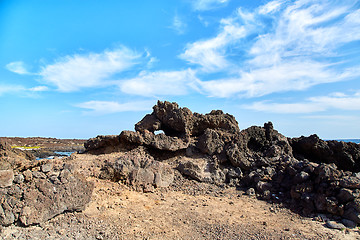 Image showing Landscape of Lanzarote Island, Canaries