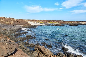 Image showing Landscape of Lanzarote Island, Canaries