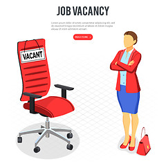 Image showing Isometric Employment and Hiring Concept