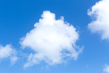 Image showing blue sky and clouds view