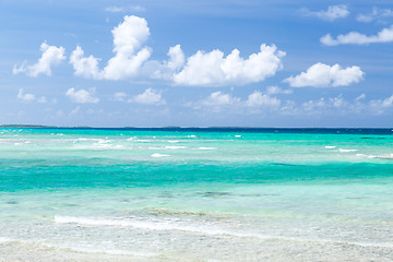 Image showing sea and sky on beach in french polynesia