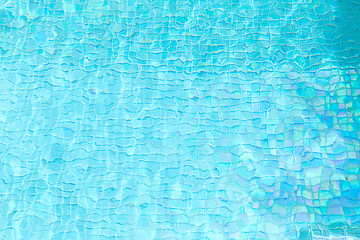 Image showing turquoise water in tiled swimming pool