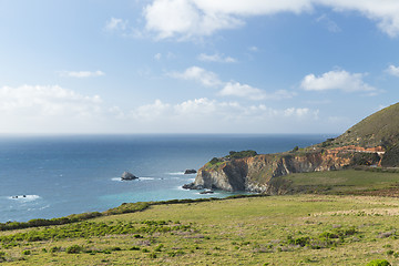 Image showing beautiful view of big sur coast in california
