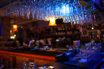 Image showing At the bar counter