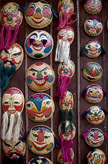 Image showing Vietnamese decorative masks