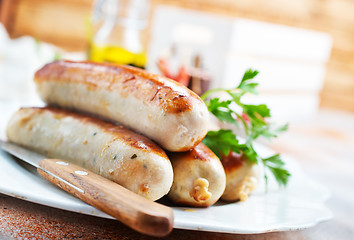 Image showing fried sausages